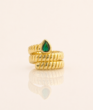 Teardrop Cascade Ring