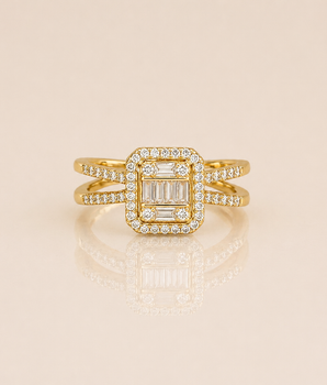 Golden Prism Ring