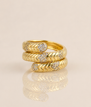 Sculpted Harmony Ring