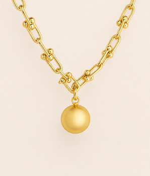 Golden Drop Chain Necklace