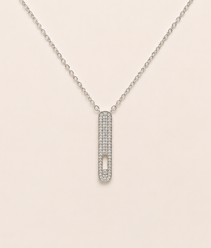 Shimmery Bar Necklace