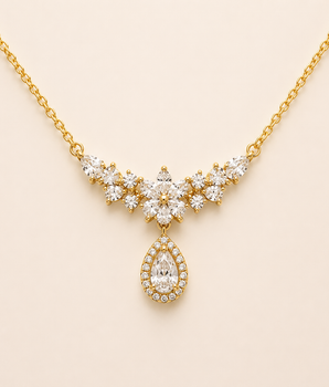 Winged Teardrop Necklace