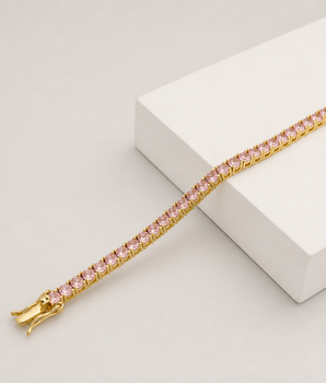 Blush Tennis Bracelet